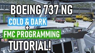 Tutorial Boeing 737 NG Cold amp Dark Startup  FMC Programming 2019 PMDG P3D 44 [upl. by Anej881]