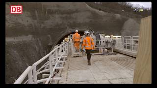 Baustelle Erneuerung Cramberger Tunnel Beginn des Vortriebs [upl. by Courtund]