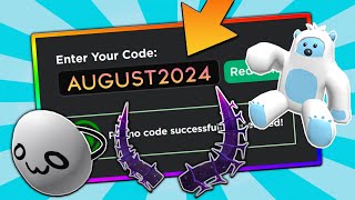 8 NEW CODES ALL AUGUST 2024 Roblox Promo Codes For ROBLOX FREE Items and FREE Hats 2024 UPDATED [upl. by Anaujnas927]