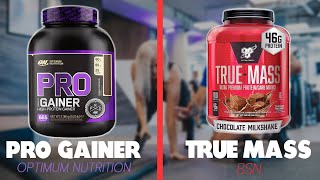 Pro Gainer Optimum Nutrition vs TrueMass BSN Understanding Differences Which Is the Winner [upl. by Yuh]