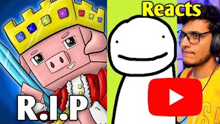 RIP TECHNOBLADE  YouTube Dream Triggered Insaan CritiKal amp YouTubers React  shorts [upl. by Osterhus]