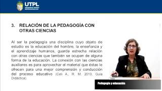 UTPL PEDAGOGÍA Y EDUCACIÓN PSICOLOGÍAFUNDAMENTOS DE PEDAGOGÍA Y DIDÁCTICA [upl. by Ivanna]