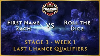 SMITE 2 Founders Series  Stage 3 LCQ  NA Week 1 First Name Zach vs Roll the Dice [upl. by Bauske]