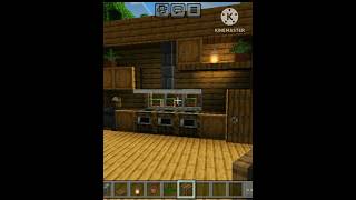 Minecraft wooden kitchen 😱shorts [upl. by Akili280]