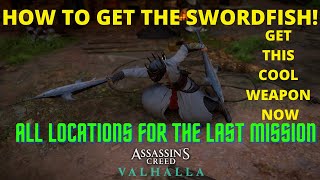 How to Get Swordfish in Assassins Creed Valhalla with locations [upl. by Adnawal]