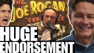 Joe Rogan tells Canada to vote for Pierre Poilievre [upl. by Buchheim]