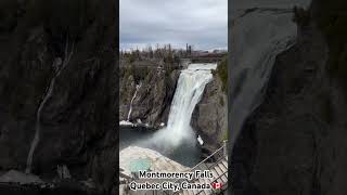 Montmorency Falls A stunning waterfall 🇨🇦 🍁 🇨🇦 [upl. by Daigle]