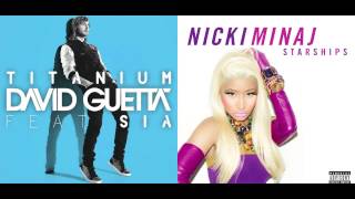 David Guetta Vs Nicki Minaj  Titanium Starships DJ Spoiltkid Mash Up [upl. by Hamlin]