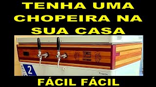 Como fazer uma chopeira usando um freezer – parte 01 [upl. by Rashida]