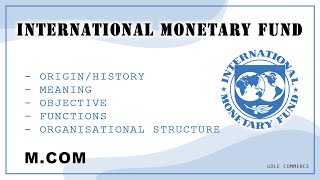 What is International Monetary Fund in Hindi  what is imf in Hindi  International Finance  mcom [upl. by Mariandi]