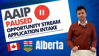 Suspended Alberta Opportunity Stream  AAIP  Canadian Immigration [upl. by Gilus]