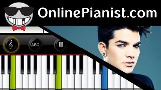 Adam Lambert  Better Than I Know Myself  Piano Tutorial [upl. by Pani]