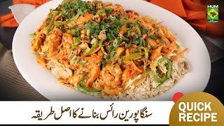 Singaporean Rice Recipe By Chef Mehhboob  Restaurant Style Best Singaporean Rice Recipe  MasalaTv [upl. by Ecidnak221]