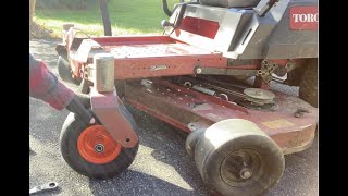 NO FLAT solid wheels tires on TORO TIMECUTTER zero turn mower [upl. by Nilats]