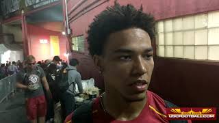 AmonRa St Brown after USCs win over WSU [upl. by Vaughn]