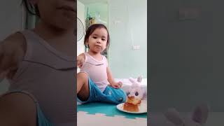 YUMMY PUTO CASSAVA WITH CHEESEeating yummy cutebaby [upl. by Frierson]