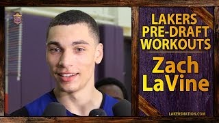 Lakers PreDraft Workout Zach LaVine After 46 Inch Vertical [upl. by Schroer]