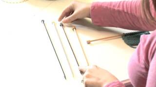 How To Knit With Bamboo Needles [upl. by Dulcy751]