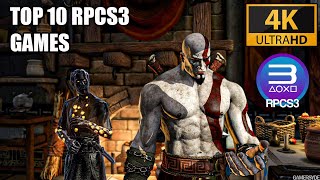 TOP 10 RPCS3 GAMES  Fully Playable✔️  RTX 4080  i9 13900K  4K 60FPS [upl. by Oirasan568]