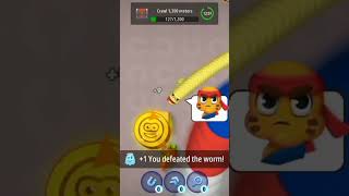 worms 🐛 zone magic gameplay 01 world record big snake 🐍 silter snakeviral snake youtubeshorts [upl. by Ardnwahs773]