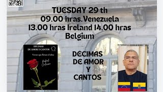 PRESENTDE LIBRO DÉCIMAS DE AMOR Y CANTOS DEL ESCRITOR RAFAEL ONTIVERO [upl. by Alyssa741]