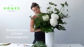 How to arrange flowers in a tall vase [upl. by Tullius158]