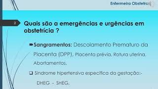 Emergência em obstetrícia 1a parte  revisão emergenciaobstetrica [upl. by Veradia]