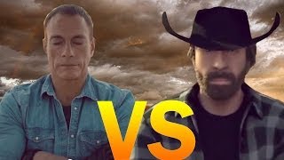 The Epic Split feat Van Damme vs Greetings from Chuck The epic christmas split [upl. by Nimrak809]