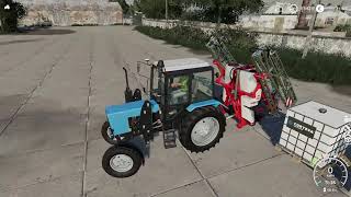 МТЗ 80 KUHN deltis 1302 FARMING SIMULATOR 19 TIME LAPS [upl. by Lemej78]