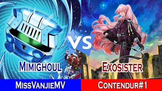 Mimighoul Vs Exosister  MissVanjieMV Vs Contendur1  High Rated  Dueling Book [upl. by Osmen]