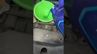 Refilling car coolant on Nissan Sentra 2019 [upl. by Ruthanne]