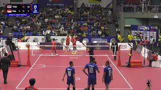 Thailand vs Indonesia  Group A  Regu  Premier  ISTAF Sepaktakraw World Cup Kuala Lumpur 2024 [upl. by Kcirdet72]