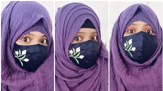 Crinkle Hijab 3 Style😍  Hijab Tutorial  Hijab style2024 [upl. by Anyela]