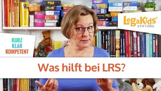 Was hilft bei LRS  Legasthenie [upl. by Norred]