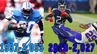 NFL Rushing Leaders 1970 to 2023 [upl. by Diandre]