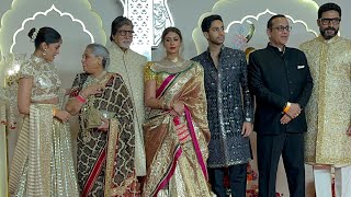 Amitabh Jaya Bachchan Abhishek Bachchan Navya Nanda At anant Ambani Radhika merchant Wedding [upl. by Allare]