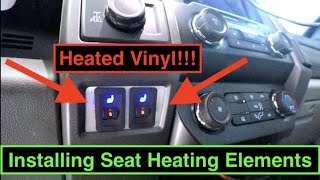 How to Install Heated Seats  2020 Superduty [upl. by Bena]