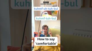 How to 🗣️ say ‘comfortable’ [upl. by Rohpotsirhc]