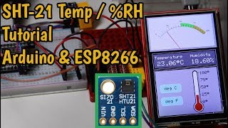 SHT21 Digital Temperature amp Humidity Sensor Tutorial for ESP8266 [upl. by Tihor]