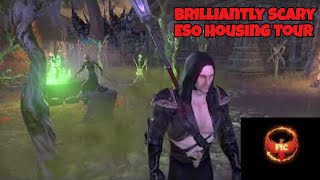 Brilliantly SCARY ESO Housing Tour with Friends  Fortyouncezs Strident Springs Demesne [upl. by Odawa]