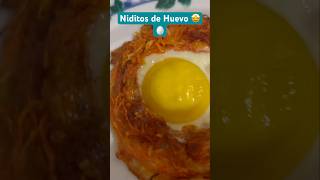 Niditos de Huevo 🤩🤩😋gustitossaludables huevo zanahoria ricofacilyrapido parati [upl. by Ahtibbat]