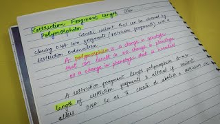Restriction fragment length polymorphismGenetics 🧬Lippincott Biochemistry [upl. by Lebazi]