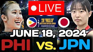 PHILIPPINES VS JAPAN LIVE 🔴 JUNE 18 2024  AVC WOMENS U18 VOLLEYBALL CHAMPIONSHIP 2024 avc2024 [upl. by Brenn587]