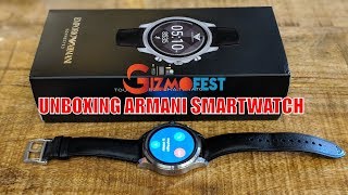 Unboxing amp First Impressions  Emporio Armani Digital SmartwatchART5003 Powered By Fossil [upl. by Yemarej366]