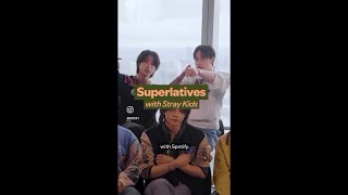 Stray Kids test how well they know each other with a game of Superlatives Stray Kids x Spotify [upl. by Mccoy]