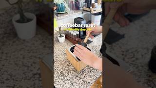 Coffee bar reset ASMR coffee espresso coffeeislife coffeeislove asmrcoffee [upl. by Nyladam]