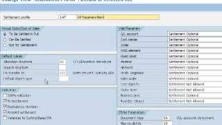 Maintain Settlement profile [upl. by Irrehc]