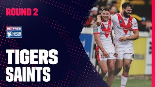 Highlights  Castleford Tigers v St Helens Round 2 2023 Betfred Super League [upl. by Rehpotsirc]