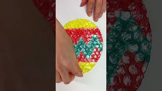 Cute Bubble Wrap Painting Fun for Kids 🎨 [upl. by Nuawad]