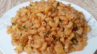 Fry Macaroni Like This And Enjoy The Taste Its So Delicious Better For Kids Eggs Macaroni Recipe [upl. by Sucramraj666]